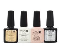 CND Shellac French Manicure Set - 4 x Shellac (Top Coat/Base Coat/Studio White/Clearly Pink)