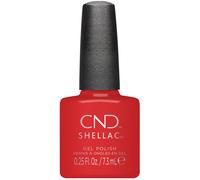 CND Shellac Gel Nail Polish Long-lasting Nail Paint Color with Curve-hugging Brush 385 Soft Flame 0.25 fl. oz