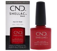 CND Shellac Gel Nail Polish Long-lasting NailPaint Color with Curve-hugging Brush Red/Burgundy Polish 0.25 fl oz