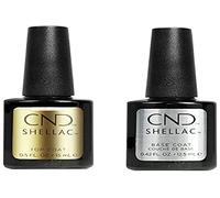 CND Shellac Top/Base Nail Polish, 12.5 ml/15 ml, Pack of 2