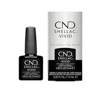 CND Shellac Vivid - High Opacity Gel Polish - Black Tuxedo - 0.25oz / 7.3ml