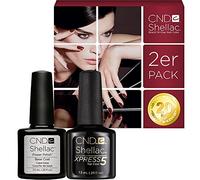 CND Shellac XPRESS5 Top Coat 7.3 ml with CND Shellac Base Coat - 20% SAVINGS Pack UV/LED Nail Polish 7.3 ml