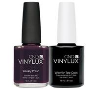 CND Vinylux Dark Dahlia Plus Top Coat Nail Polish 50 g