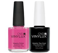 CND Vinylux Hot Pop Pink Plus Top Coat Nail Polish 50 g
