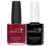 CND Vinylux Red Baroness Plus Top Coat Nail Polish 50 g