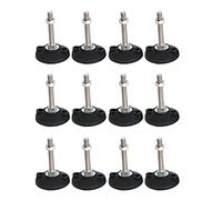 CNDBAHHE Adjustable feet,Machine Tool Leveling Feet, 12pcs Leveler, Sliding Cushion Furniture Screw Feet, Adjustable Feet, Machine Feet/Table Feet/Furniture Feet(D100*M24*100mm)