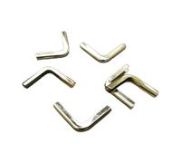 CNDBAHHE Corner guard, Book corner decoration, 16 * 3mm 100/200PCS Light Gold Metal Book Corner Protector Photo Album Metal Corners Photo Corner For Scrapbooking Notebook Corner Protector(100pcs)