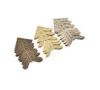 CNDBAHHE Corner guard, Book corner decoration， 30x30mm Bronze/Silver Book Corner Protectors for Scrapbook DIY Albums Cover Menus Folders Menu Decor Metal Crafts C3062(Mix,100PCS)