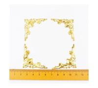 CNDBAHHE Corner guard, Book corner decoration， Metal Corners for Books Scrapbooking Photo Albums Menus Corner Protectors Metal Crafts DIY Ornament 41x41mm(Rose Gold,50PCS)