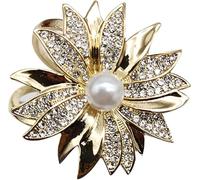 CNDBAHHE Scarf Ring,Scarf Clip, Scarf Rings Simple Brooch Silk Buckle Coat Square for Women