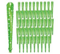 Cndiyald 50Pcs Thunder Sticks Noise Maker, Star Pattern Noise Makers for Sporting Events with Bell, Green Team Spirit Accessories, Thunder Sticks Maker