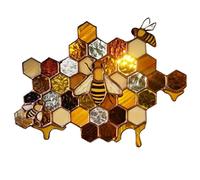 Cndiyald Bee Pendant Ornament, Colorful Bee Theme, Plastic Material, Hanging Decoration, Gift for Holidays, Birthdays