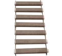 Cndiyald Cat Ladder Bridge Hanging Wooden with Linen Rope Scratch Resistant for Indoor Cats, Wall Mount/10x39 Inch