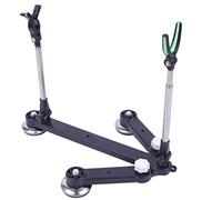 Cndiyald Fishing Rod Holder Adjustable Fishing Pole Rack Stand Folding Rod Ground Bank Mount Bracket for Fisher Black, fishing rod ground bank