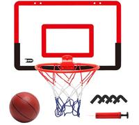 Cndiyald Mini Hoop, PVC Removable Mini Basketball with Pump & 4 Hooks, Wall-Mounted Basketball Hoop for Kids 3+
