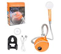 Cndiyald Portable Camping Shower, Electric USB Handheld Portable Shower with LED Display for Camping, Hiking, Travel, Car Washing, Pet Cleaning