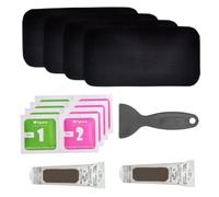 Cndiyald Reliable Trampoline Repair Kit, Includes Glue Tools for Fixing Holes Tears on Trampoline Mats with Rectangular Patches