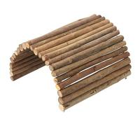 Cndiyald Reptile Bridge 4.7x9 Inch Safe Willow Branches guinea Pig Ramp Anti-Bite for Guinea Pigs Ferrets Chinchillas Hedgehogs Tortoise Habitat Accessories M Molars