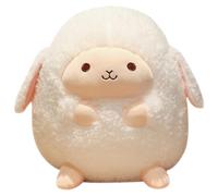 Cndiyald Sheep Stuffed Animal Cute Cartoon Soft Round Lamb Stuffed Animal Gifts for Kids and Lovers Birthday, Valentines, 12 Inch, Lamb