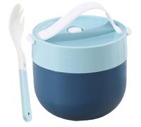 Cndiyald Soup Flasks For Hot Food Hot Food Flask, 600ml Microwave Soup Mug with Lid, Stainless Steel Breakfast Pots with Spoon, Leakproof Portable Soup Flasks for Work, School, Picnic Travel