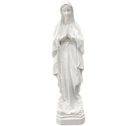 Cndiyald Virgin Mary Statue, Catholic Mother Mary Figure, Resin Standing Statue, Style 1, White