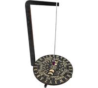 Cndiyald Wooden Pendulum Board with Crystal, Spiritual Dowsing Stand for Meditation & Home Decor