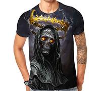 Cndiyike 3D Printed Graphic Short Sleeve T-Shirts for Men, Grim Reaper, Large