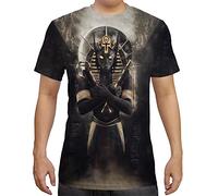 Cndiyike Men T-Shirt 3D Print T-Shirt Men Fashion Graphic Tee Men S-3XL, Anubis, Large