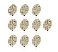 Cndocc35 10 pcs GRV G4 5050 24 SMD LED Bulb Lamp Super Bright Cool White RV Camper Cabinet Dome Light DC 12V For Car Truck Landscaping, Warm White Light