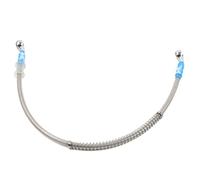 Cndocc35 1100mm 43.3" Stainless Steel Motorcycle Brake Hydraulic Pipe Clutch Hose Braided Oil Line Grey For Dirt Bike ATV ADV Cafe Racer Scooter Universal