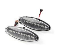 Cndocc35 2 Pack Side Marker Turn Signal Lights Compatible with Jaguar S-Type 1999-2007 For XK8/XKR 1996-2005 For XJ X350 03 04 05 06, Transparent