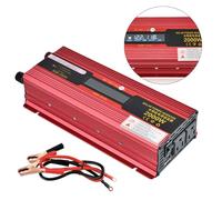 Cndocc35 2000W DC 12V to AC 110V Inverter Charger Converter Power Outlet LED Red Car For Vehicle Home Office