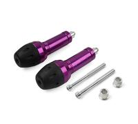 Cndocc35 2pcs & 1pair 8MM, 10MM Aluminum Frame Protection Bar Crash Slider Falling Protector Purple For Universal Motorcycles M11 Motorbike