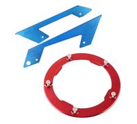 Cndocc35 Aluminum Chain Bell Protector Guard + Transmission Belt Pulley Cover Red + Blue for T-max TMAX 530 13-15 Motorbike