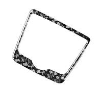 Cndocc35 Carbon Fiber+Epoxy Coating(Soft) Multimedia Console Panel Trim Sticker Frame Cover Forged Pattern for A5 2017-2019
