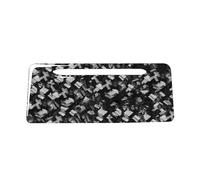 Cndocc35 Carbon Fiber+Epoxy Coating(Soft) Rear Cigarette Lighter Panel Sticker Cover Trim Forged Pattern for A5 2016-2022