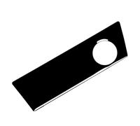 Cndocc35 Center Console Cigarette Lighter Panel Sticker Cover Trim LHD for A5 2017-2022 ABS Piano Black