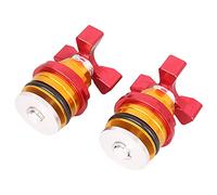 Cndocc35 Motorbike 37mm Front Fork Pre-Load Suspension Shock Absorber Adjuster Bolt for Ninja 250 All Years, Red & Yellow