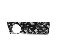 Cndocc35 Rear Cigarette Lighter Panel Trim Cover Sticker RHD Carbon Fiber+Epoxy Coating(Soft) Forged Pattern for A4 B9 2017-2023