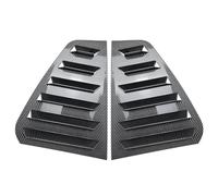 Cndocc35 Rear Window Vent Cover Trim Shutter Carbon Fiber Black Side Louver Sticker ABS for Golf 6 MK6 2008-2012 (After June 2008)