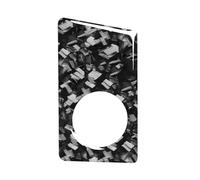 Cndocc35 Start Button Trim Cover Stop Push Panel Sticker LHD for A5 2017-2022 Carbon Fiber+Epoxy Coating(Soft) Forged Pattern