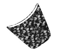 Cndocc35 Steering Wheel Sticker Cover Chin Panel Trim for A4 B9 2017-2023 A5 17-21 Carbon Fiber+Epoxy Coating(Soft) Forged Pattern