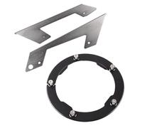 Cndocc35 Transmission Belt Pulley Cover + Chain Bell Guard Protector Aluminum Black + Gray Motorbike for T-max TMAX 530 2013-2015
