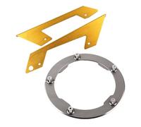Cndocc35 Transmission Belt Pulley Cover + Chain Bell Protector Guard Aluminum Gray + Gold for T-max TMAX 530 2013-2015 Motorbike