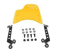 Cndocc35 Windscreen Front Windshield Wave Windshield Yellow Plastic+Iron for Scrambler 800 2015-2024 (Except For Cafe Racer and For 1100 model) for Scrambler 400 2015-2024 1 Pc