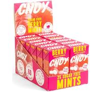 CNDY Mints | Berry Xylitol Mints | Aspartame Free | Sugar Free, 60 Cal, Vegan | Naturally Flavoured, 25 Pieces (Pack of 12)