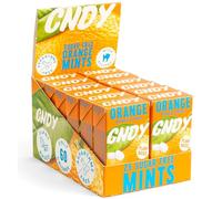 CNDY Mints | Orange Xylitol Mints | Aspartame Free | Sugar Free, 60 Cal, Vegan | Naturally Flavoured, 25 Pieces (Pack of 12)