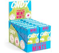 CNDY Mint Xylitol Mints, 280g, 280 Pieces Total | Sugar Free, 100% Xylitol, Aspartame Free, Low Calorie, Vegan, Natural Flavour (Pack of 7)
