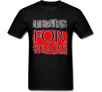 cne Men's Comfortable On Tears Fears Band Music Males T-Shirts Black M