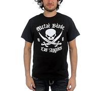 cne Metal Blade Records Mens Pirate Logo T Shirt S Black L